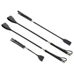 30/45/54/60CM Riding Crop PU Leather Horse Crop Whip Horse Double Slapper Horse Whip With Equestrianism For Horses #WO