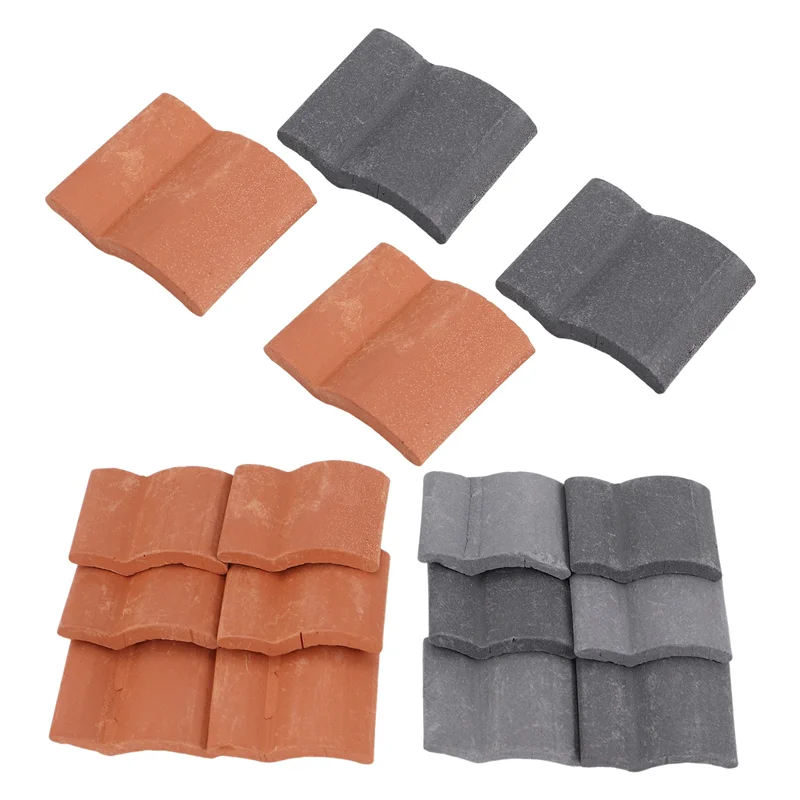 B05C-200Pcs بلاط السقف بناء مجموعة البلاط المصغر دمية صغيرة Shingles بلاط وهمية المشهد حديقة Diorama تسقيف #1