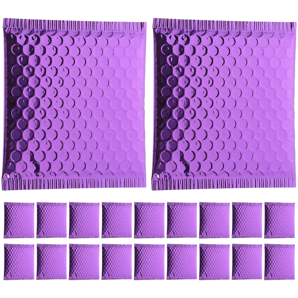 20 قطعة من أكياس البريد المدمجة ذات الفقاعات الملونة، أكياس شحن لاصقة قوية لإحكام الإغلاق للملابس، توريد حزمة الأعمال الصغيرة