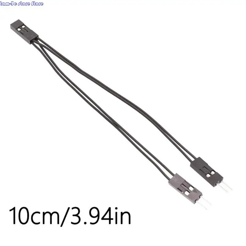 D0UA 2.54 มม. 2pin ตัวเมียกับลวดจัมเปอร์ตัวผู้สองตัวสำหรับการเชื่อมโยงส่วนประกอบอิเล็กทรอนิกส์