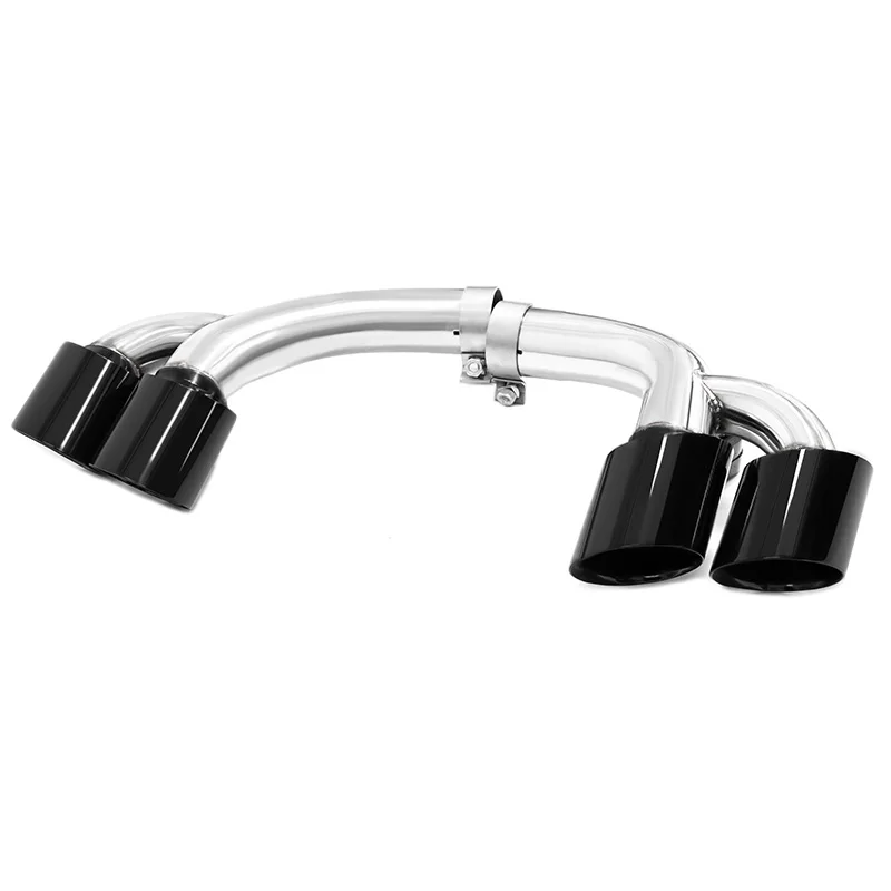 2 teile/los Auto Auspuff Spitze Für BMW X6 E71 2008-2013 35i Upgrade X6 E71 50i M50D Quad schalldämpfer Spitze Auspuff Endrohr Düse