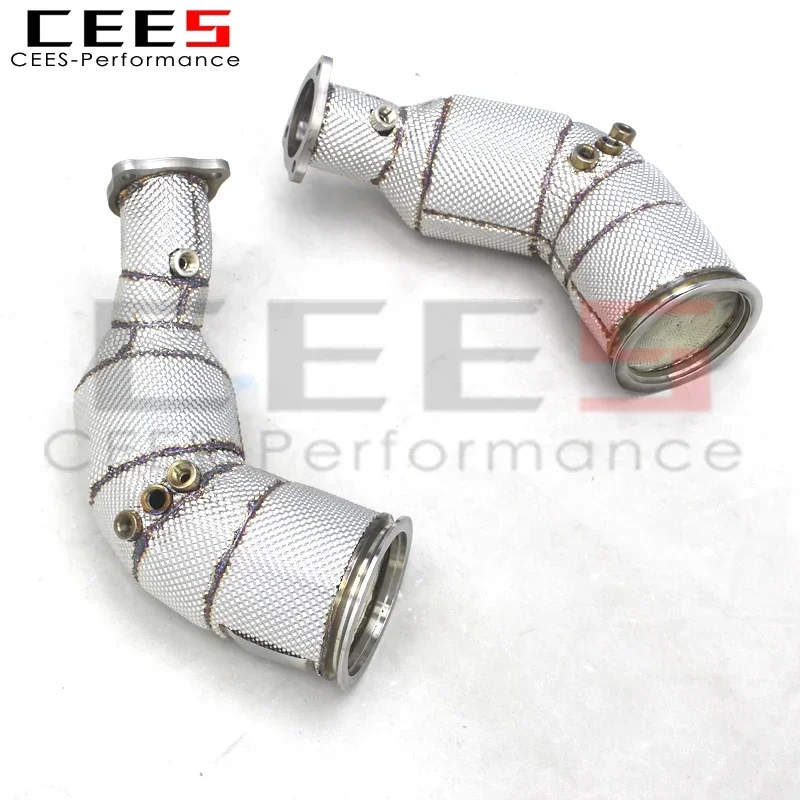 CEES Stainless Steel Downpipe with OPF 100cell/200cell/300cell For Audi RS5 2.9T 2019-2024