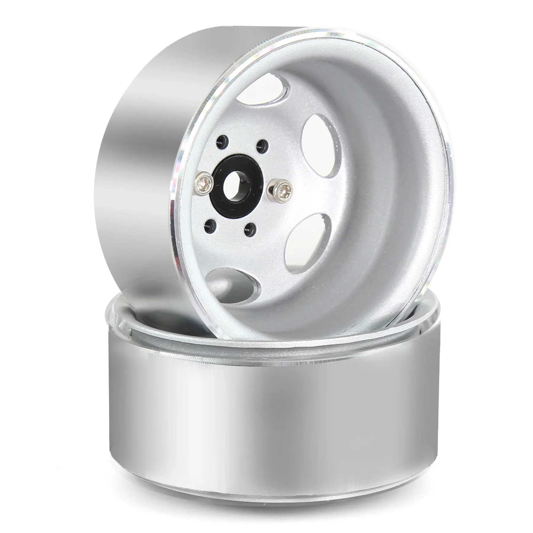 RC Rims 4pcs 1.9 Inch Beadlock RC Wheel Rim Set Wheel Hub for 1:10 RC Crawler Axial SCX10 II 90046 SCX10 III AXI03007 TRX4 D90