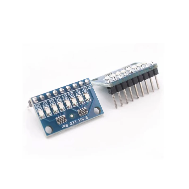 3.3V/5V indicator light board 8-position blue/red common anode/common cathode LED indicator light module