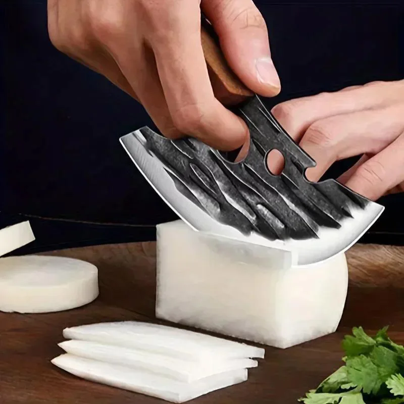 Hand Forged Boning Knife Meat Cleaver Fish Scale Slicing Knife Stainless Steel Sharp for Meat Vegetable Cooking Kitchen Gadgets - view 5