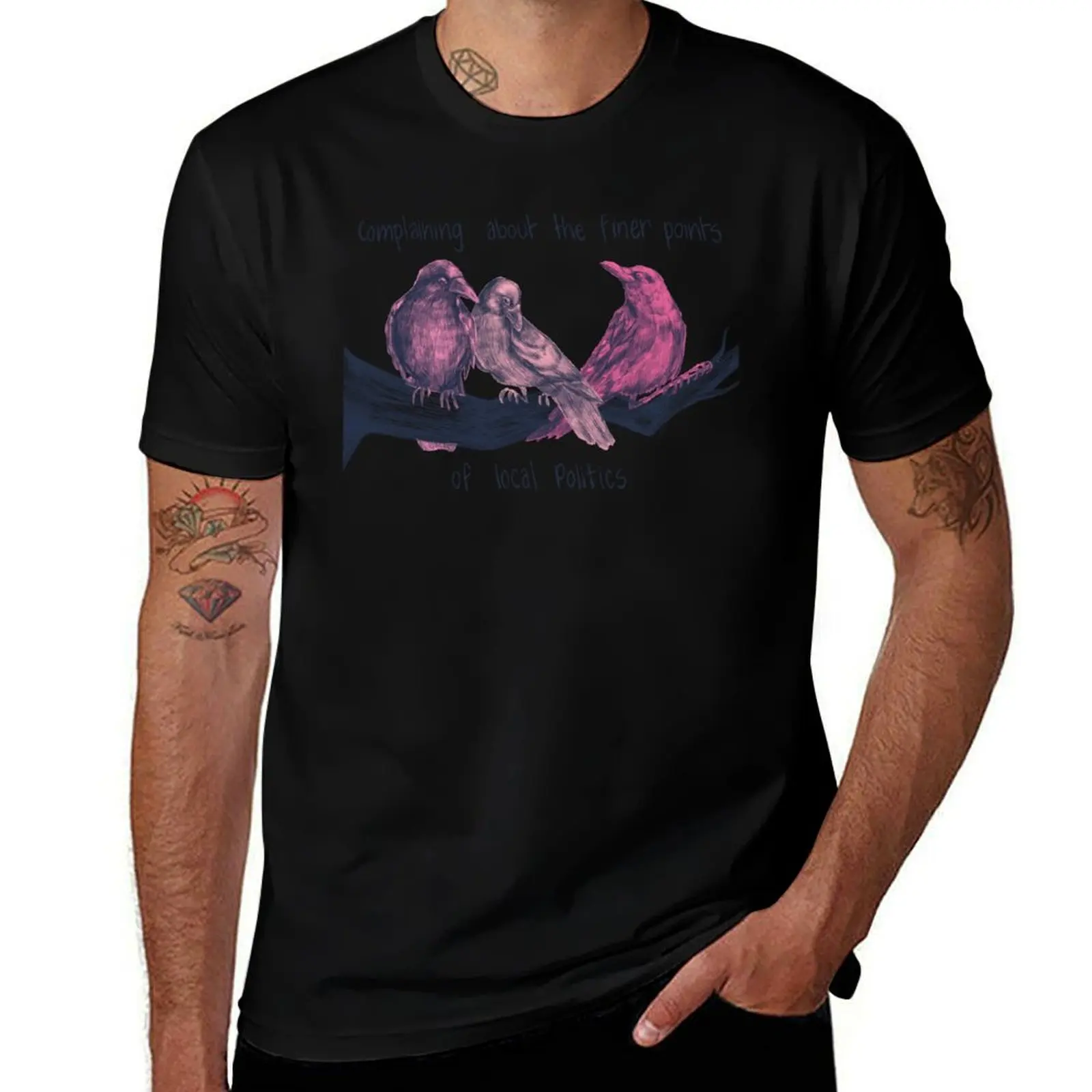 Pink & Blue T-Shirt Work Short Sleeve Cotton Top