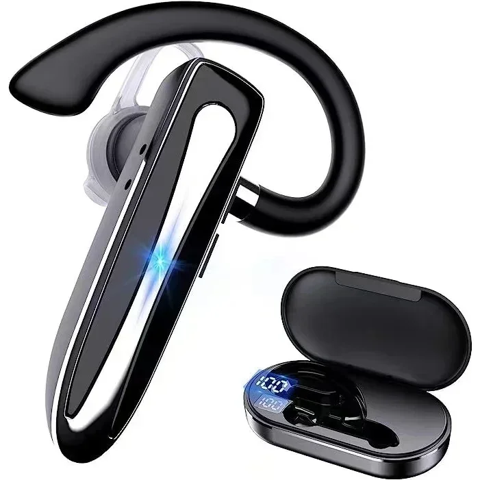 New V5.1 Earphone Noise Wireless Business Headphone Single Ear Dual Microphone Bluetooth Canceling Headset for Driver