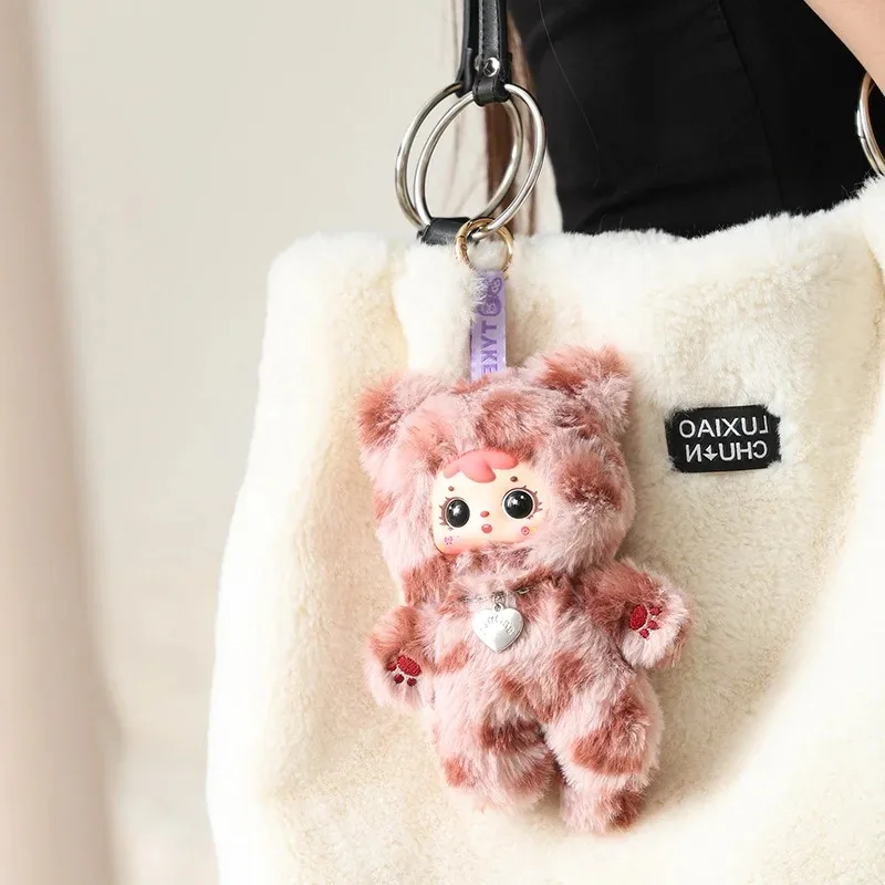 Samuel Cat'S Cool Moment Series Plüsch-Blindbox, niedliches Vinyl-Gesicht, Puppe, Rucksack-Anhänger, Cartoon-Ornament, trendiges Deko-Überraschungsgeschenk