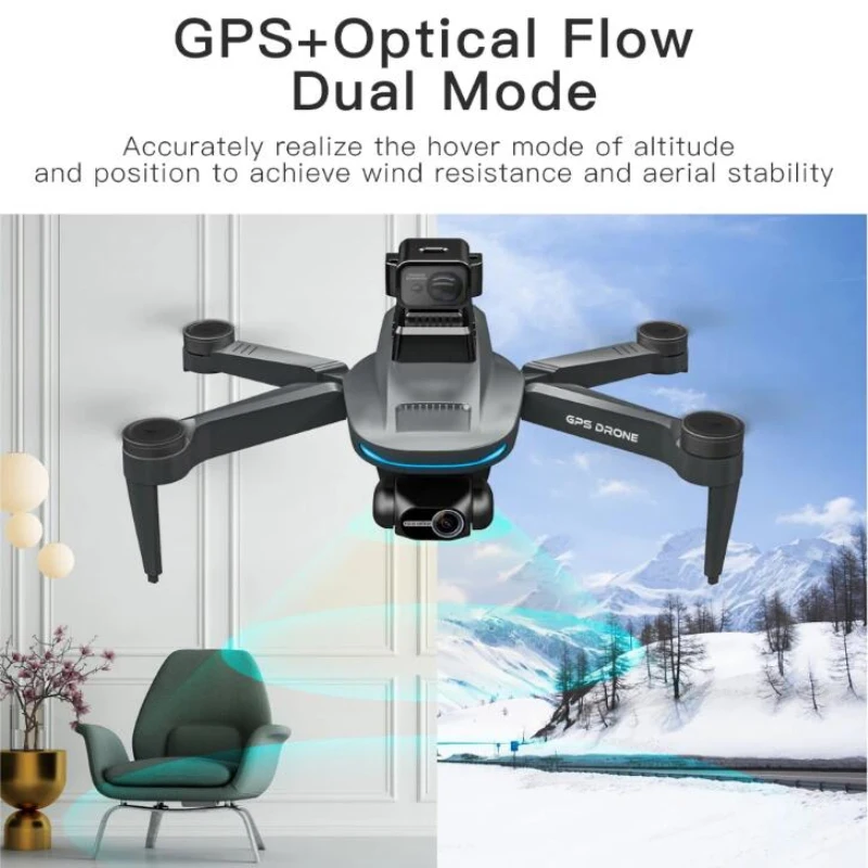 8K Brushless 2-Axis Gimbal GPS Remote Control Quadcopter 5G 216G 360° Obstacle Avoidance Smart Return Foldbale WIFI FPV RC Drone