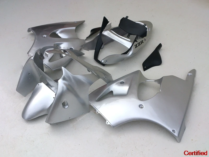 Injection fairings kit for Kawasaki Ninja ZX6R 2000 2001 2002 ABS plastic fairing set  ZX 6R 00-02 silver motor parts