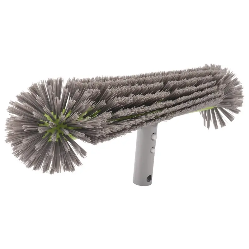 

A56P-Pool Brush Head For Cleaning Pool Walls,Inground/Above Ground Swimming Pool Round Scrub Brushes,Reinforced Back Brush