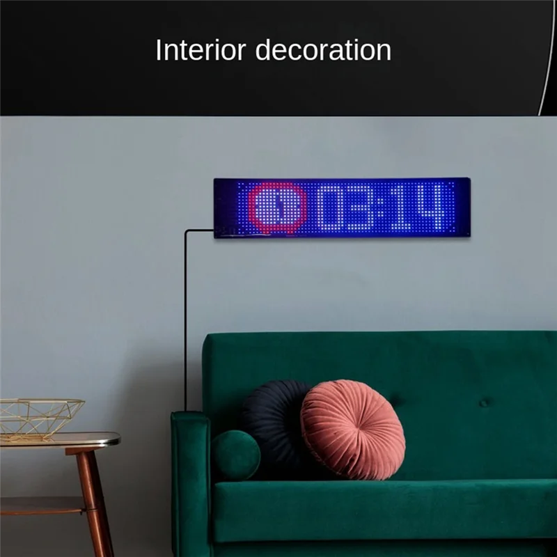 Panel de matriz ABDE-LED, pantalla Flexible programable, pantalla IP65, mensaje de animación, señal de desplazamiento, Control por aplicación, coches, tienda, Bar