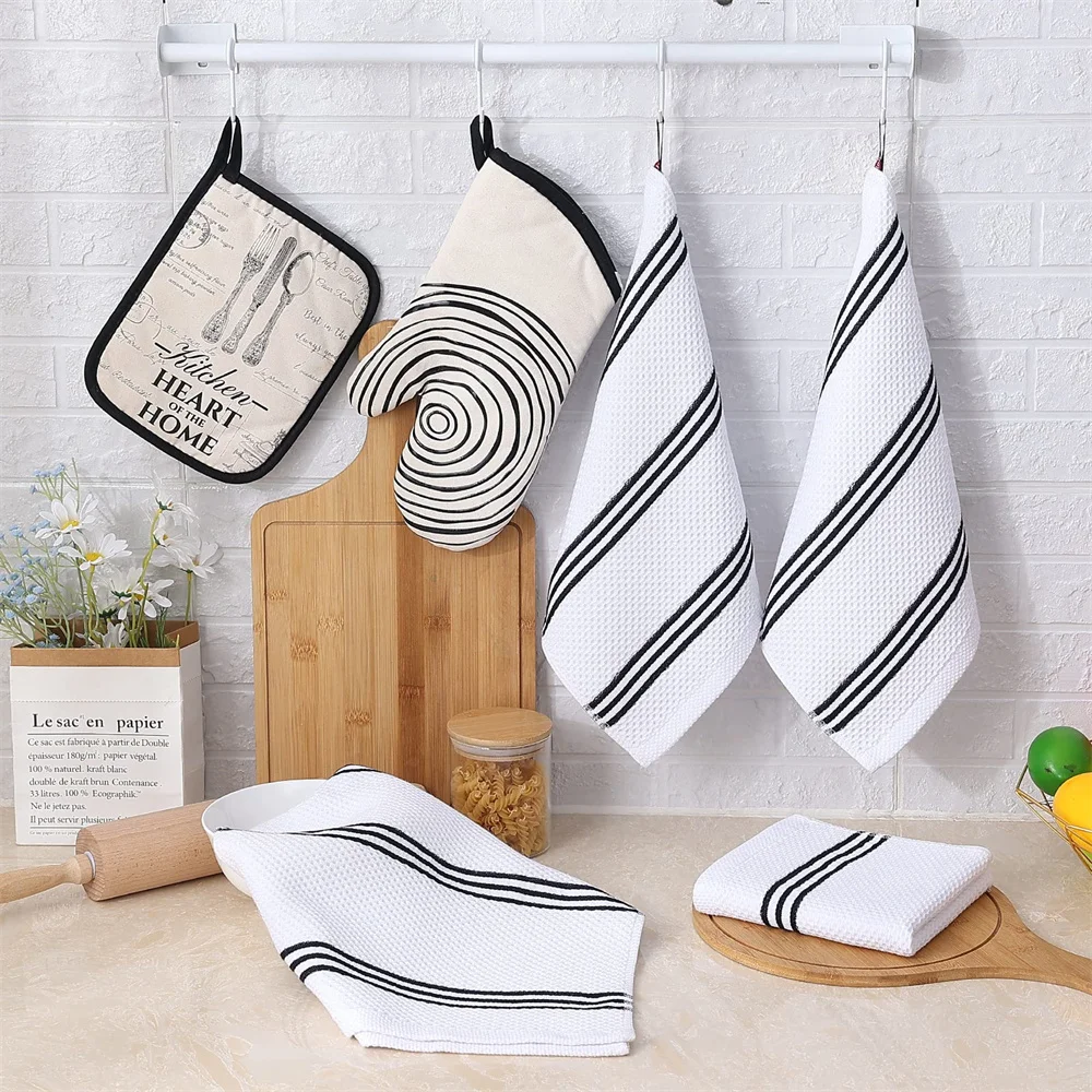 Homaxy Kitchen Dish Towels Cloths For Washing Dishcloth Highly Absorbent Cleaning Cloth Fast Drying Tea Towels kitchen Cloths