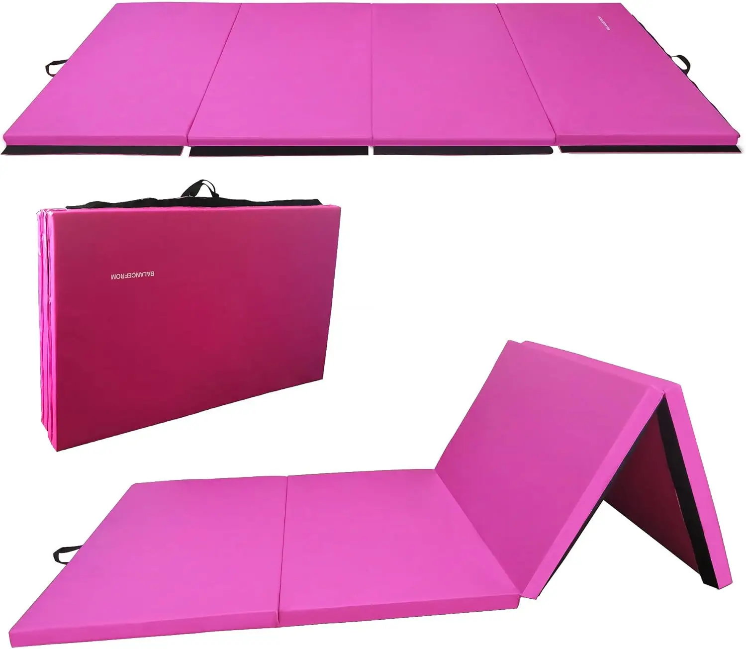 Extra Thick High Density Anti Tear Gymnastics Gym Folding Exercise Aerobics Mats, Multiple Colors Available