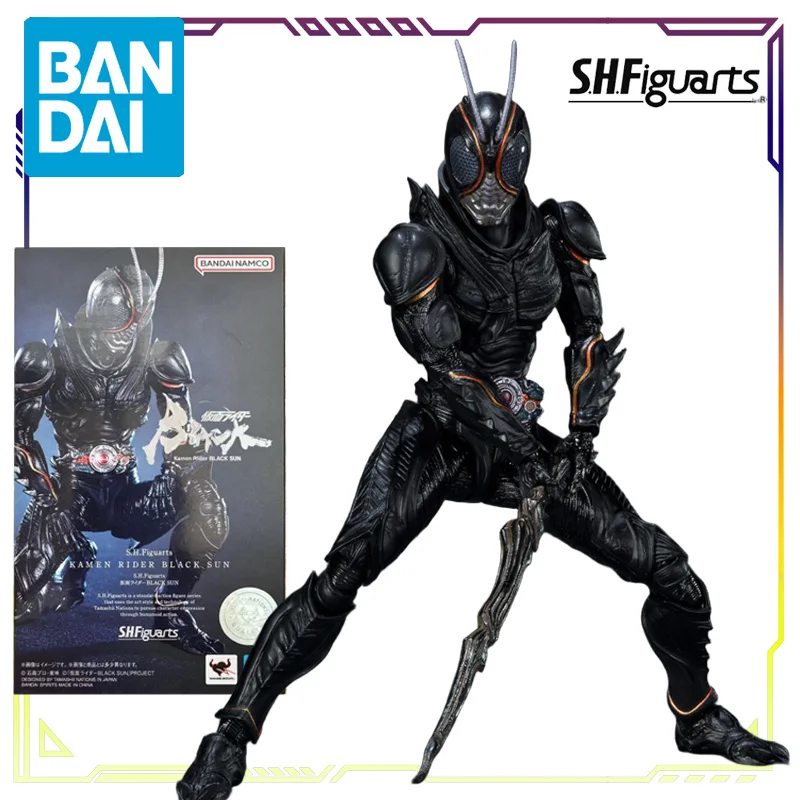 Bandai Original S.H.Figuarts Kamen Rider Dark Sun Series Black Rx \Akizuki Nobuhiko Anime Action Figure Model Toys Gifts Fo Boys