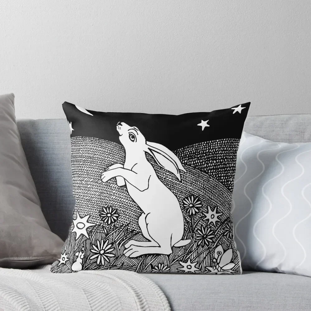 

Moon Hare Throw Pillow Luxury Cushion Cover pillow cover luxury Sitting Cushion Sofa Pillow Cover