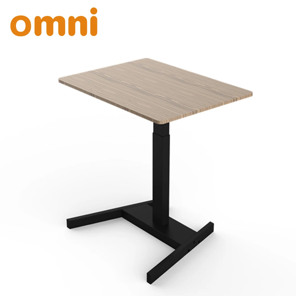 Single Leg Single Motor Electric Adjustable Height Sit To Stand Computer Desk