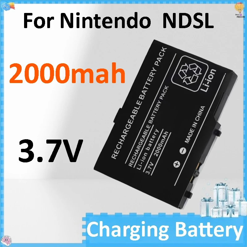 

2pcs Battery Pack for Nintendo 2000mAh NDS DS Lite Replacement Battery with Screwdriver for NDSL DSL Battery for NDSL