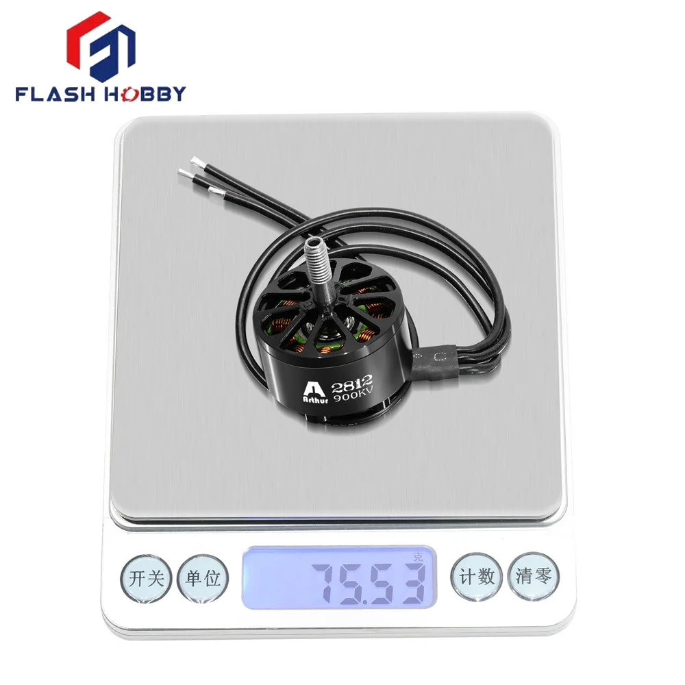 มอเตอร์ FlashHobby Flash Hobby Arthur A2812 2812 KV900 3-6S 1047W BLDC Outrunner สำหรับโดรน RC Fpv อุปกรณ์เสริม 4 ชิ้น/ชุด