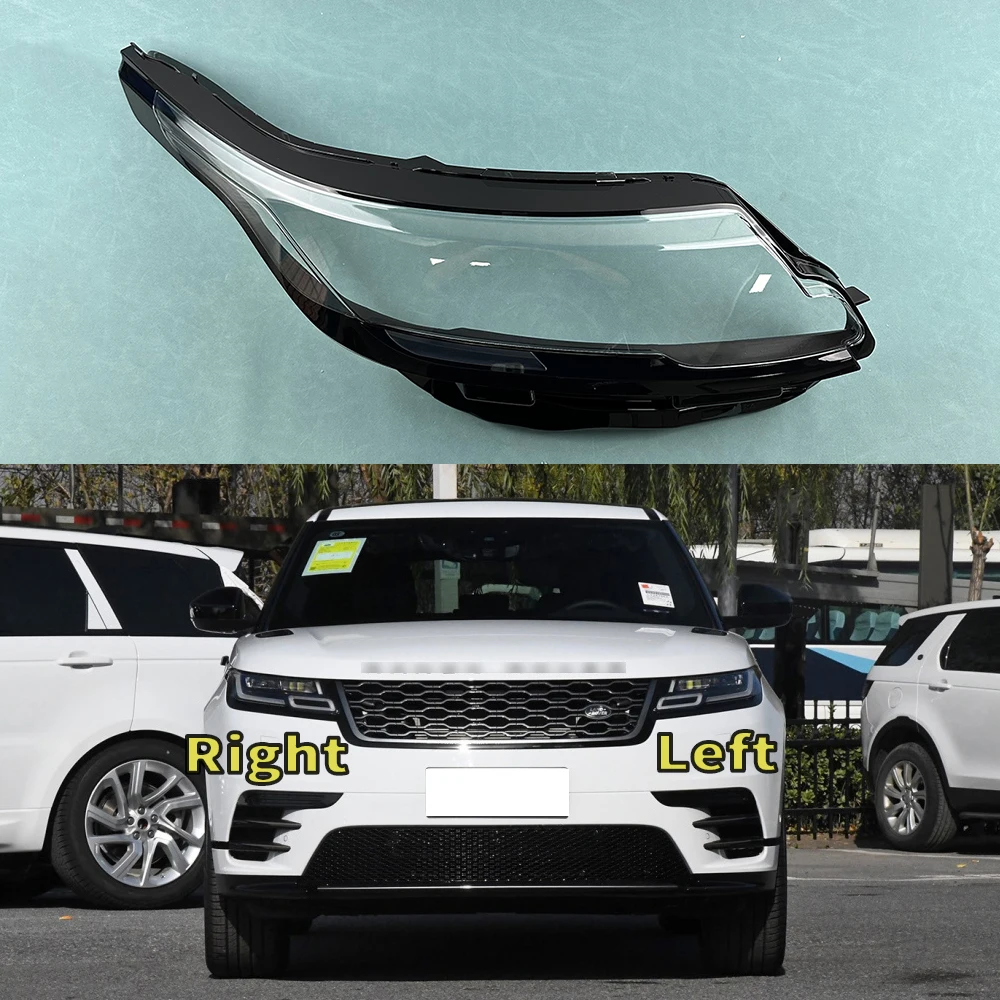 

For Land Rover Range Rover Velar 2017-2020 Headlight Transparent Cover Lampshade Headlamp Shell Plexiglass