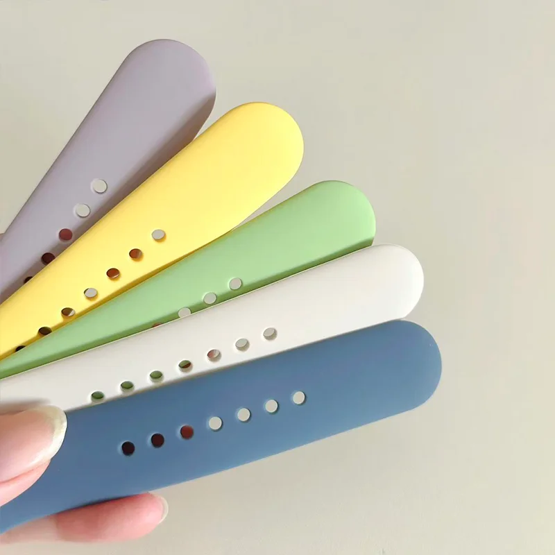 애플 워치 시리즈 11-10 46mm 44mm 45mm 49mm 40mm 42mm 41mm 2025 실리콘 팔찌 iWatch 9 8 7 6 SE-ultra 3/2 스트랩