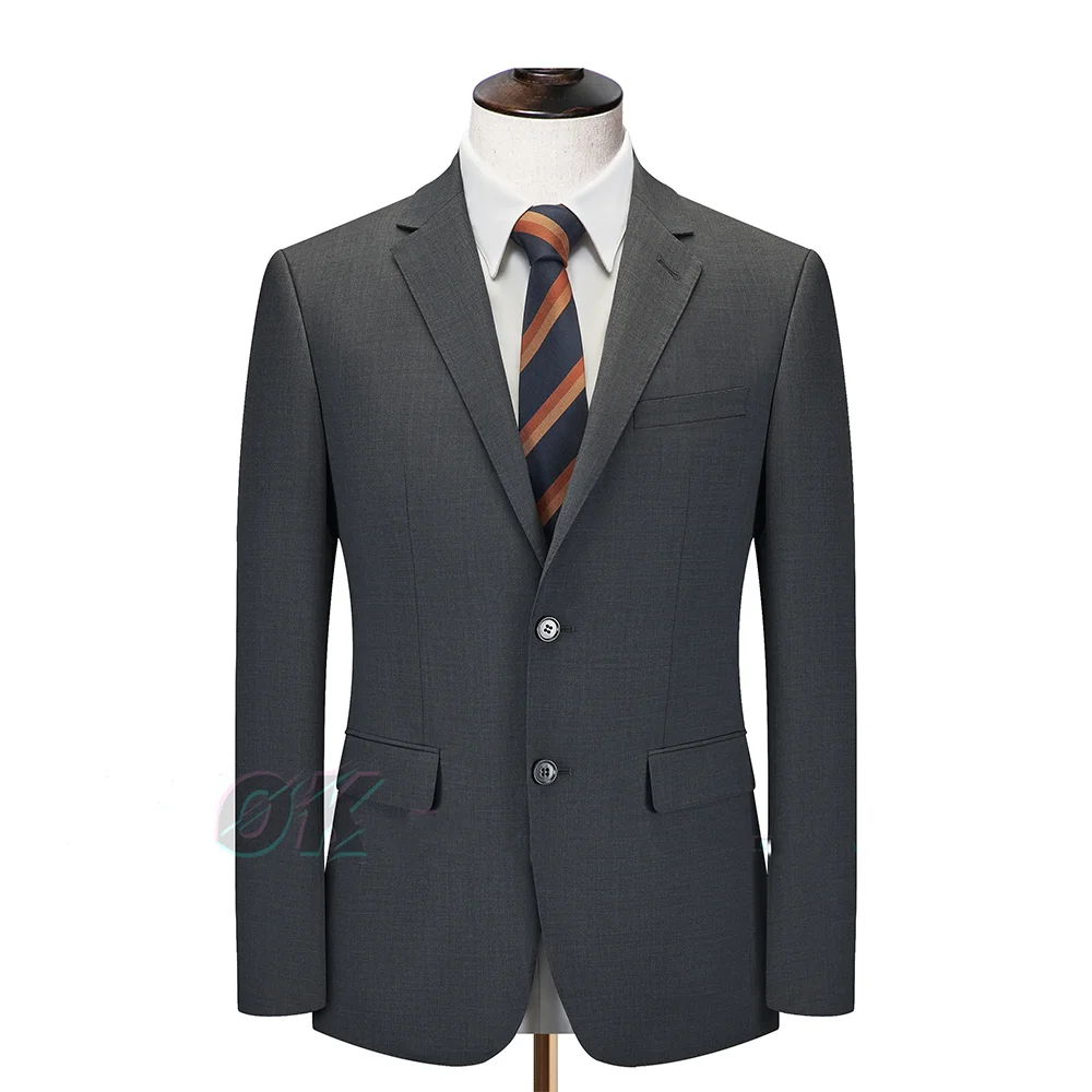 

Business Casual Suits For Men High Quality Blazer Pants 2Pcs Set Groom Wedding Tuxedo Formal Party Suit Tailormade Costume Homme