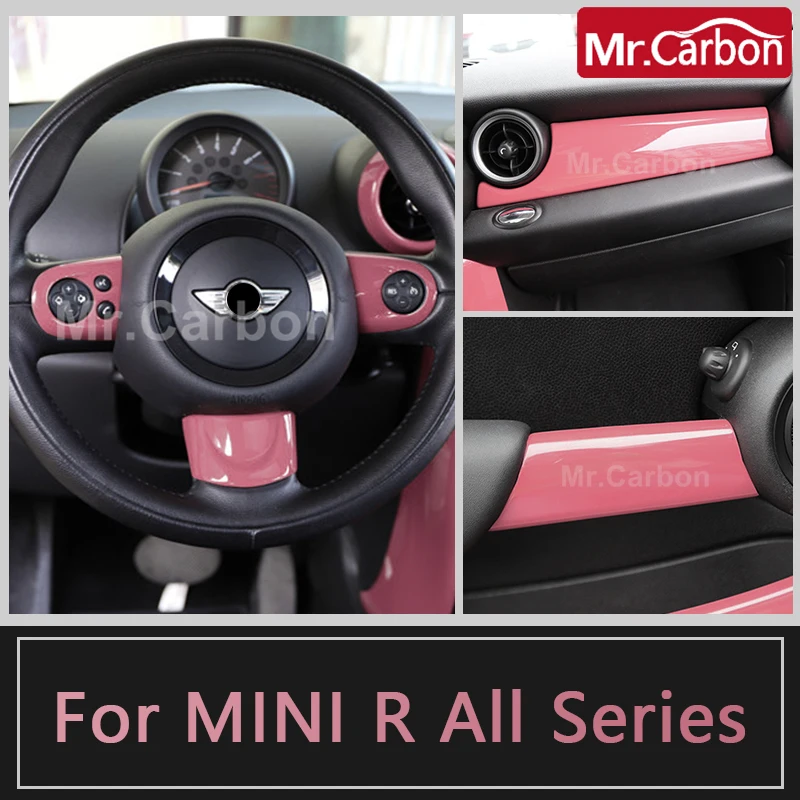 

Car Interior Modification Accessories Plastic Pink Decorative Stickers For M 1 Coope r S J C W R 55 R 56 R 57 R 58 R 59 COUPE