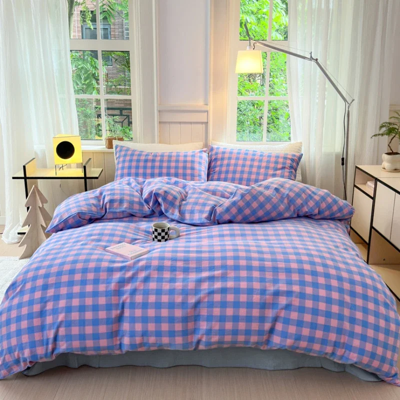 

New class A all cotton yarn-dyed washed cotton quilt set pure cotton single quilt set