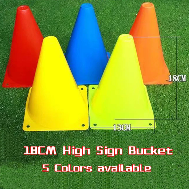 Pressure Resistant Cones Marker Discs, Soccer Training Sign Bucket, Outdoor Football and Basketball Training Sports Accessories,