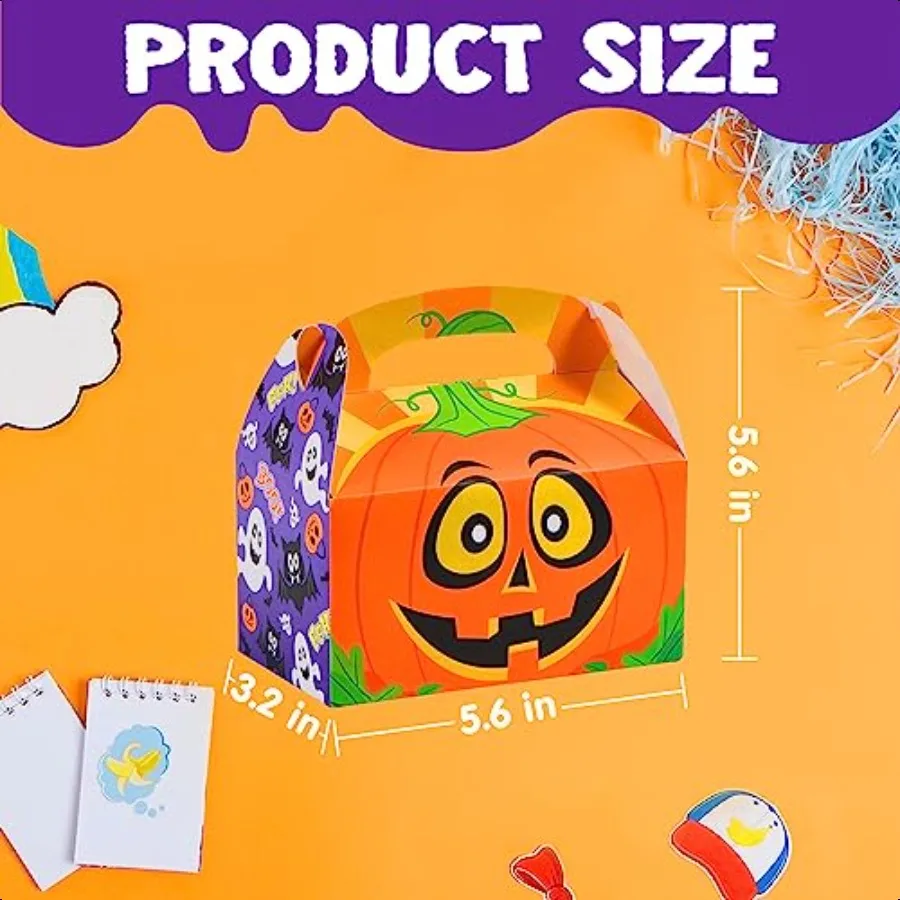 36 PCS Halloween Treat Boxes Candy Boxes Trick or Treat Cardboard s Goodie Bags for Halloween Party Favor plies Classroom Excha