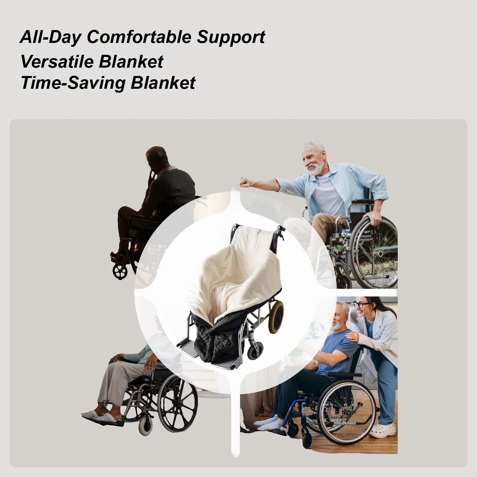 Wheelchair Blankets For Adults Foot And Leg Warming Supplies Wheelchair Thermal Blanket For Adults Elderly Disabled Individuals