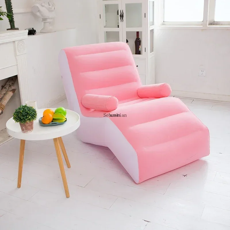 Living Room S Shape Inflatable Sofa Chair Bed Cheap Single Designer Sofa Ergonomic Reclinable Lazy Divano Home Furniture