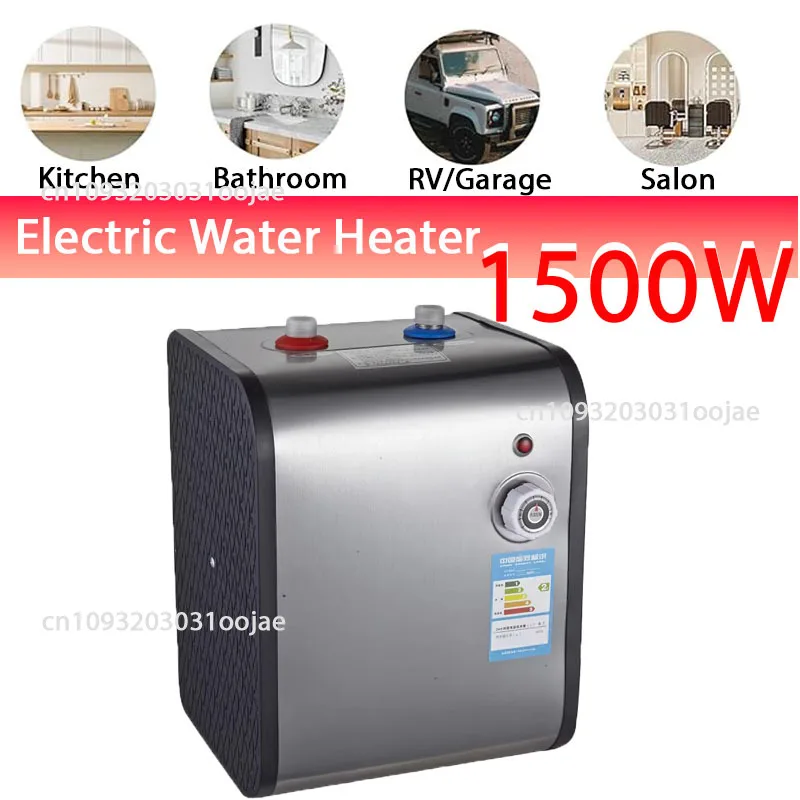 

1500W Small Under Sink Tank 8L Water Heater Hot Storage,Mini Instant Electric RV TR Trailer Kitchen Compact Wall Floor Mounted