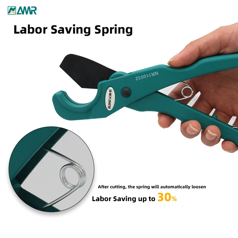 Manual Hand Tool Pipe Cutter Scissors Easily Cut PP, PVC, ABS, PE, Vinyl & Rubber Tubing & Pipes