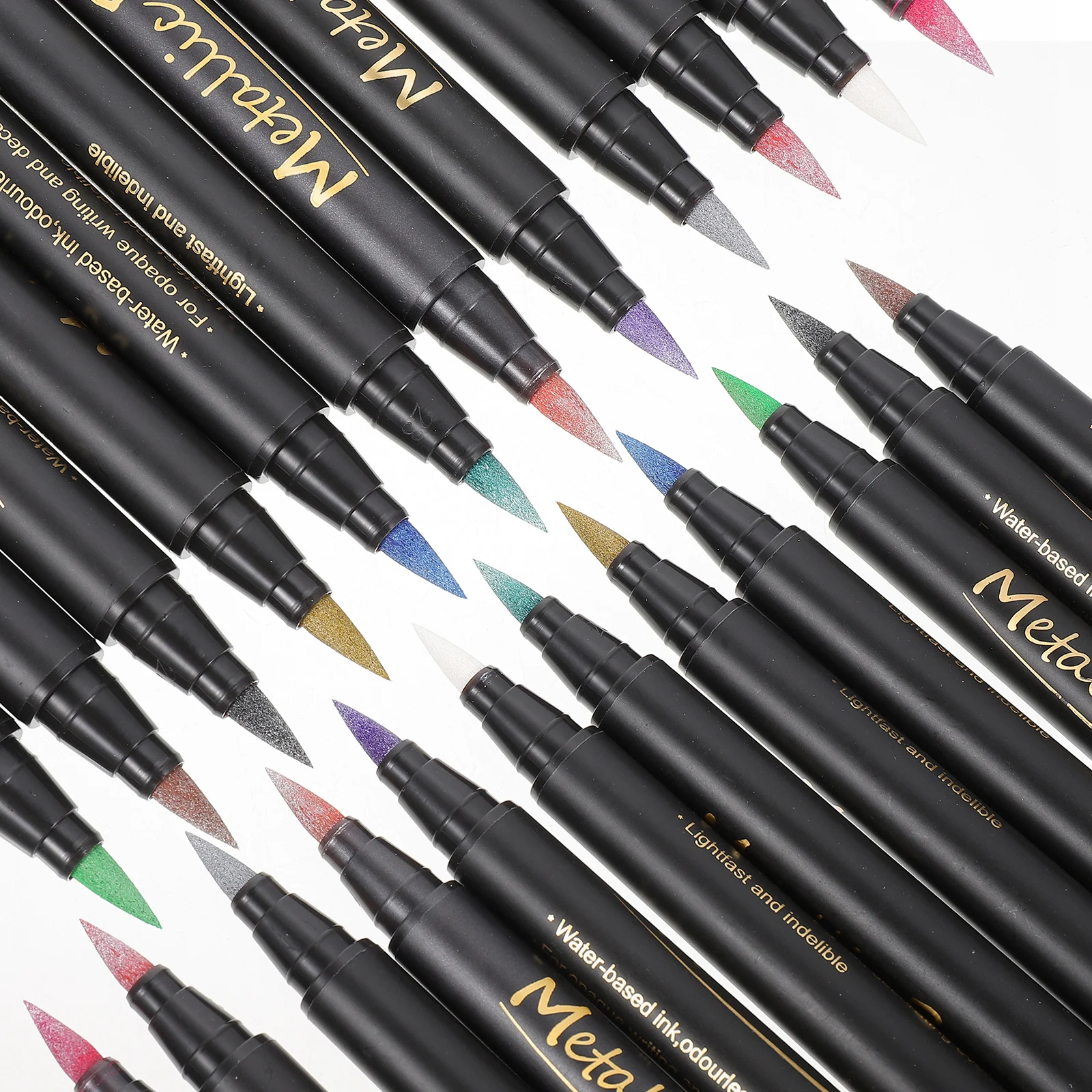 

Soft-head Marker Multi-use Pen Pens Thin Markers for Adult Coloring Graffiti Metallic