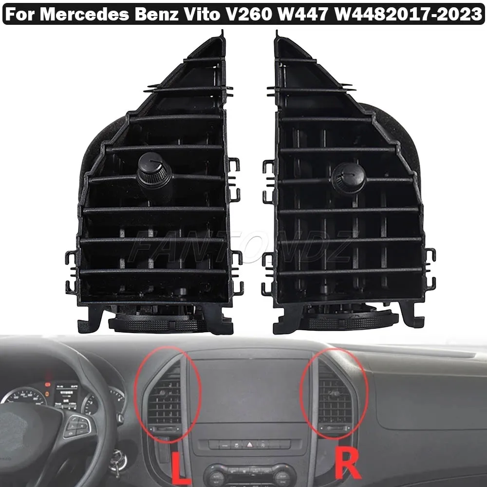 

Car Front Dashboard Center A/C Grille Vent Air Conditioner Outlet For Mercedes-Benz Vito V260 W447 W448 A4478300654 A4478300454