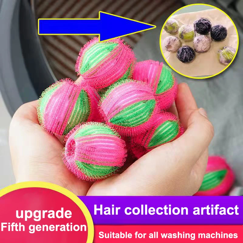 Pet Hair Remover Hair Catcher Cat Dog Fur Lint Remover Clothes Filter Ball Reusable Clean Laundry Ball Washing Machine Accessory