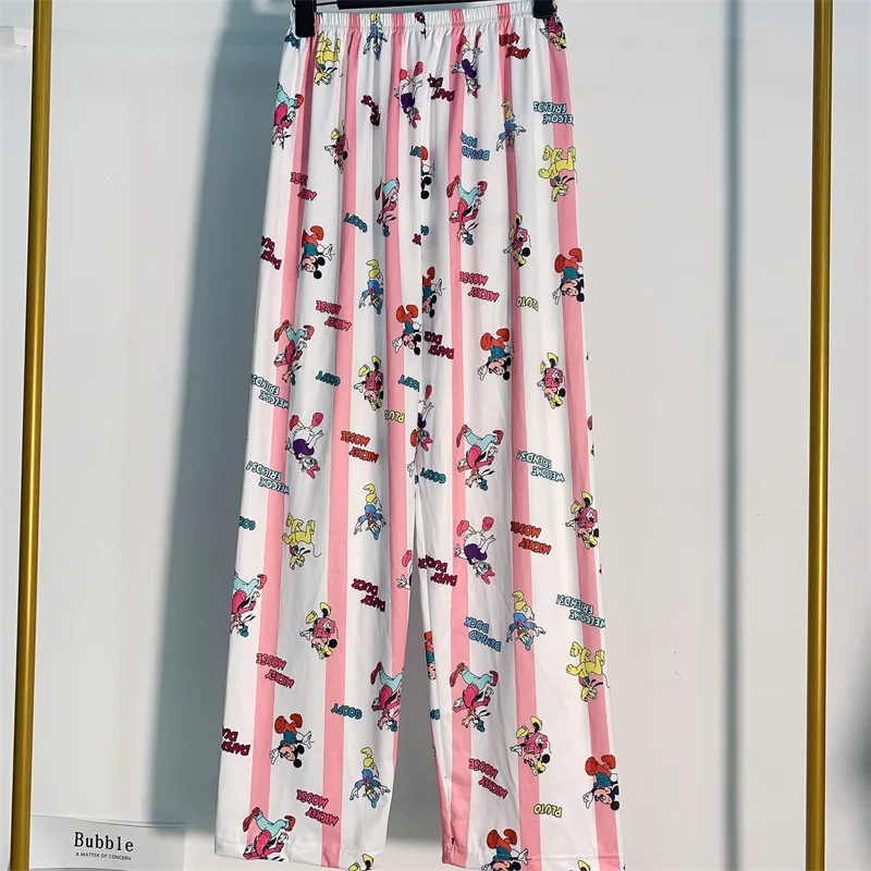 

Женские мягкие длинные брюки для сна, удобная милая женская одежда с рисунком аниме Kawaii, повседневная женская повседневная домашняя одежда для отдыха