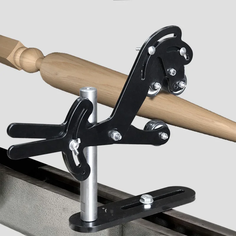 Telaio centrale per tornio multifunzionale Staffa rotante in legno anti-vibrazione Accessori di supporto Strumento stabilizzatore di bloccaggio ausiliario