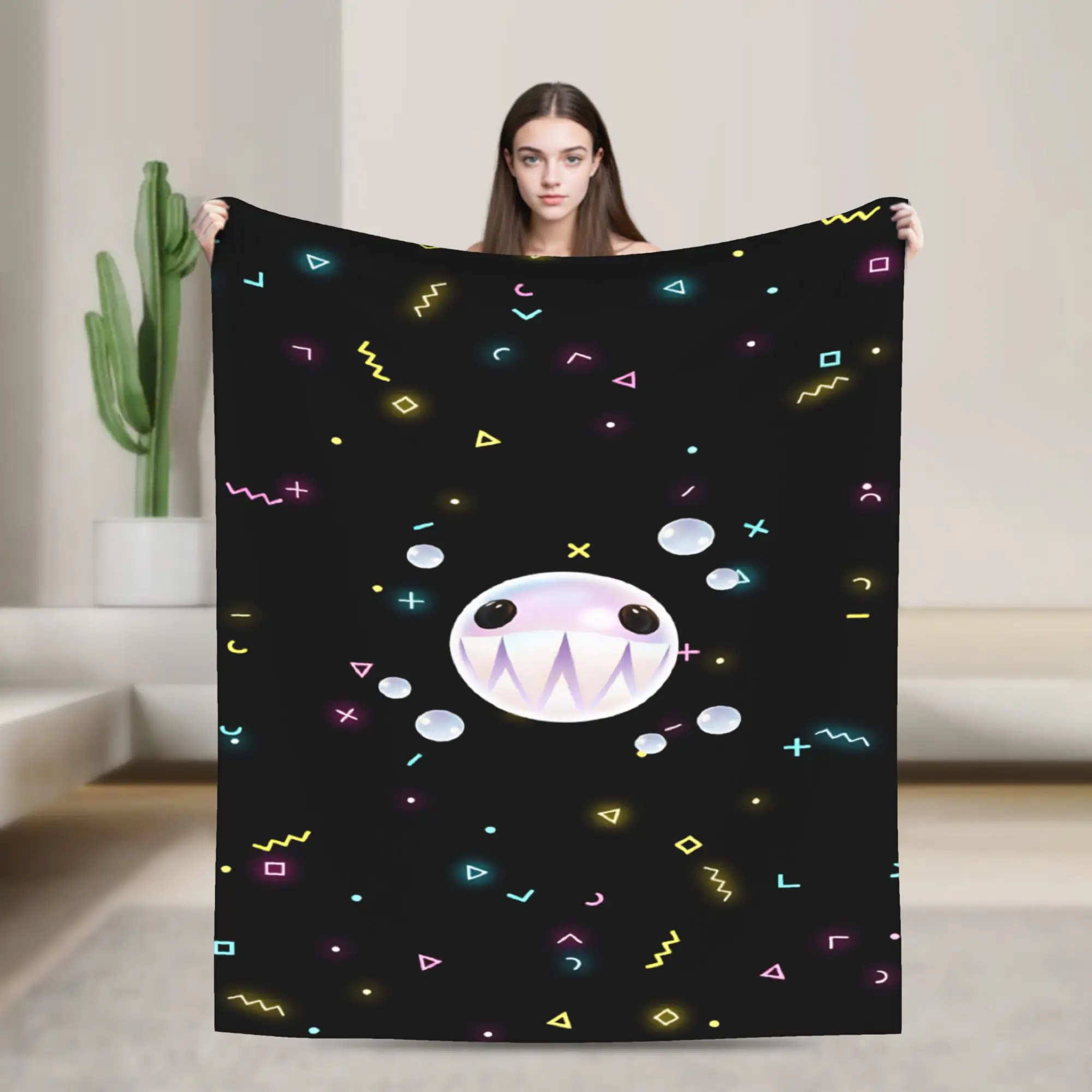 the amazing digital circus Flannel Blanket  Soft Warm Bedding Throws for Bedroom Travel Office Pattern Bedspread Sofa Bed Cover