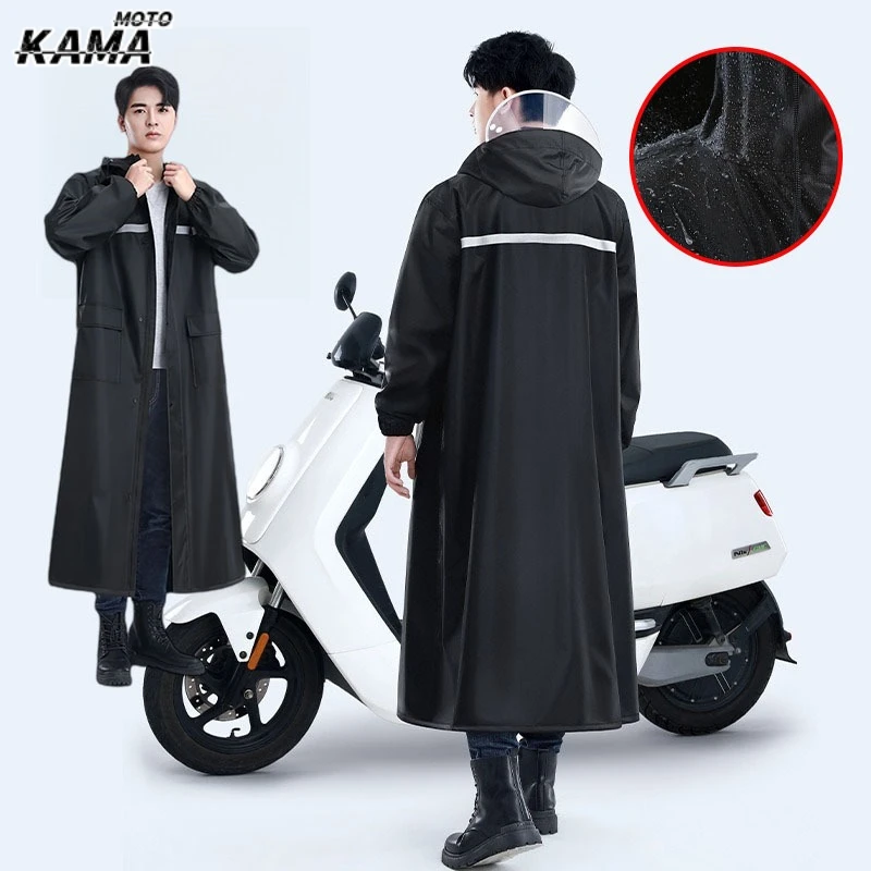 

Long Raincoat Full Body Rainstorm Proof Outdoor Men's Single Woman Adult Raincoat Electric Motorcycle Poncho