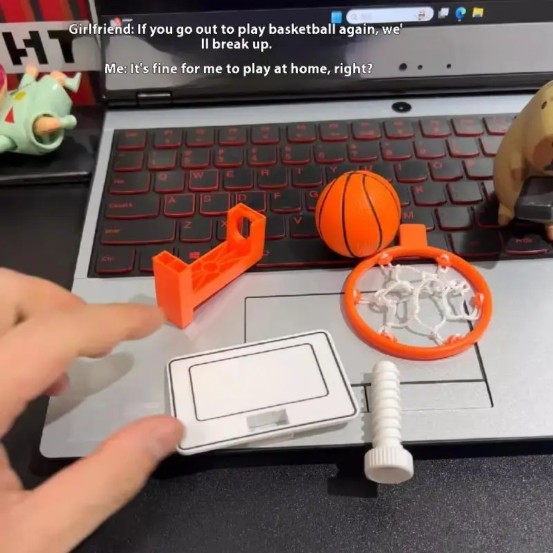 1Set Mini Desktop Basketball Game Toy Table Basketball Children's Toys Family Toys Basketball Shooting Game