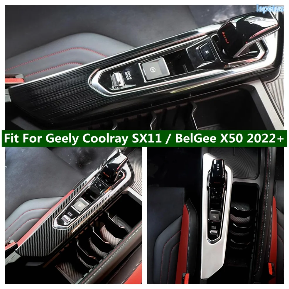 

Center Console Gear Shift Armrest Box Frame Protector Cover Trim For Geely Coolray SX11 / BelGee X50 2022 2023 Car Accessories