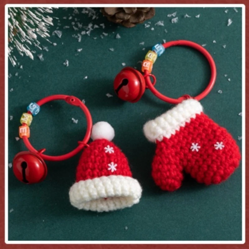 

Delicate Christmas Hanging Decor: Creative Crocheted Wreath Ornament with Tin Box – Great for Home Decoration