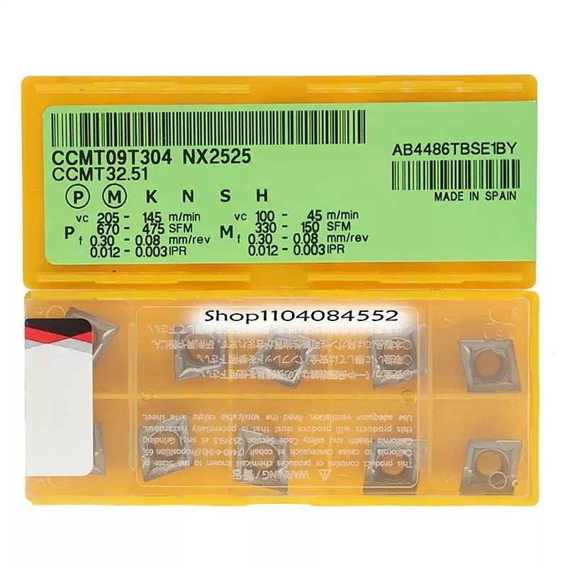 

100% Genuine Japanese CNC Inserts CCMT09T304 NX2525 JS550 with Anti-counterfeiting Features in Stock Quality Assurance