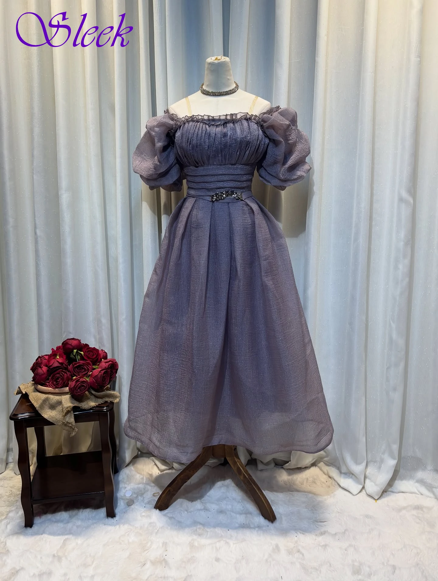 

Customized A-Line Boat Neck Cap Sleeve Elegant Formal Evening Dress Modern Delicate Celebrity Gowns High Quality Party Dress