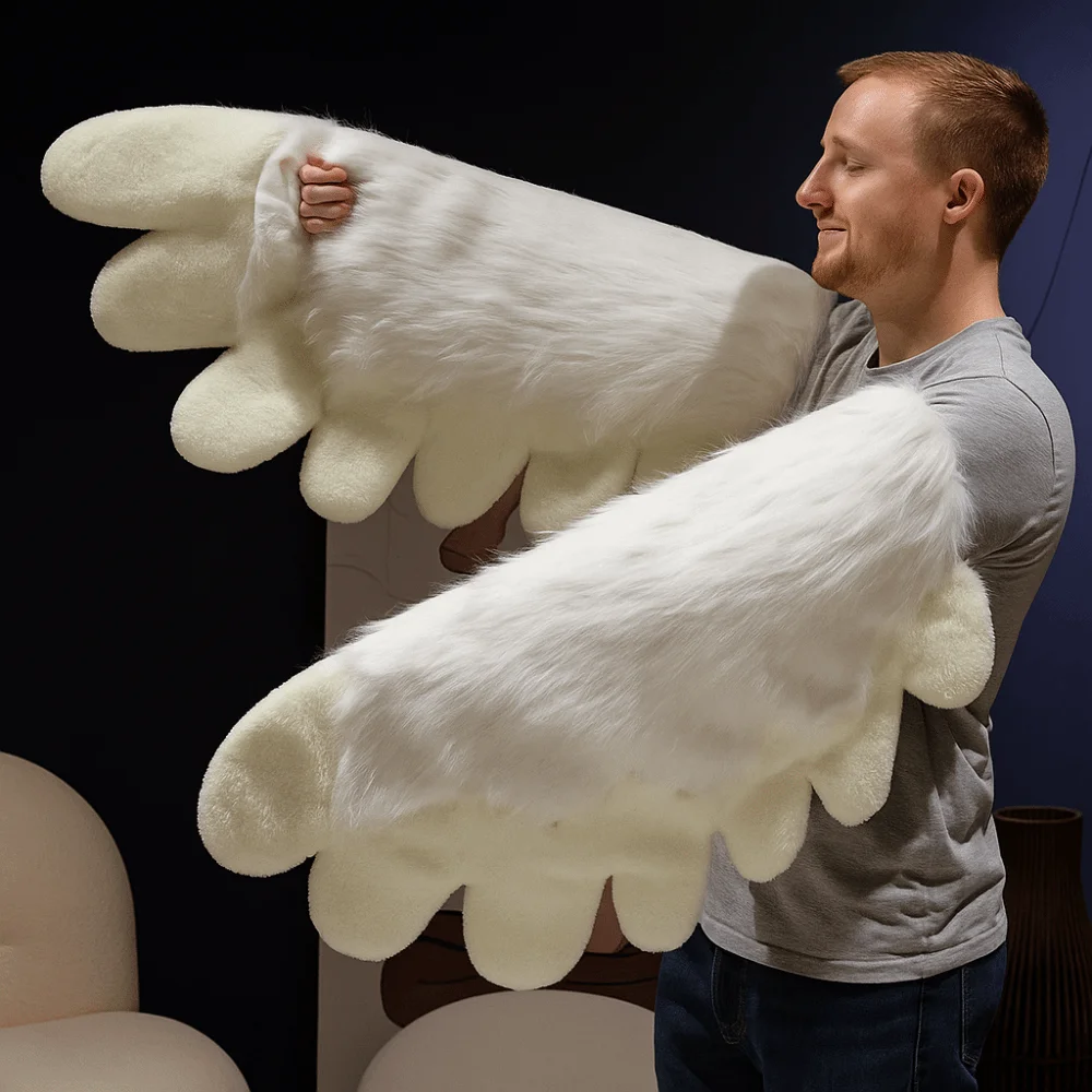 Role Play Cosplay Costume Wings Furry Party Accessories Girl Plush Animal Wings Stage Performance Dress-Up Wings Costume