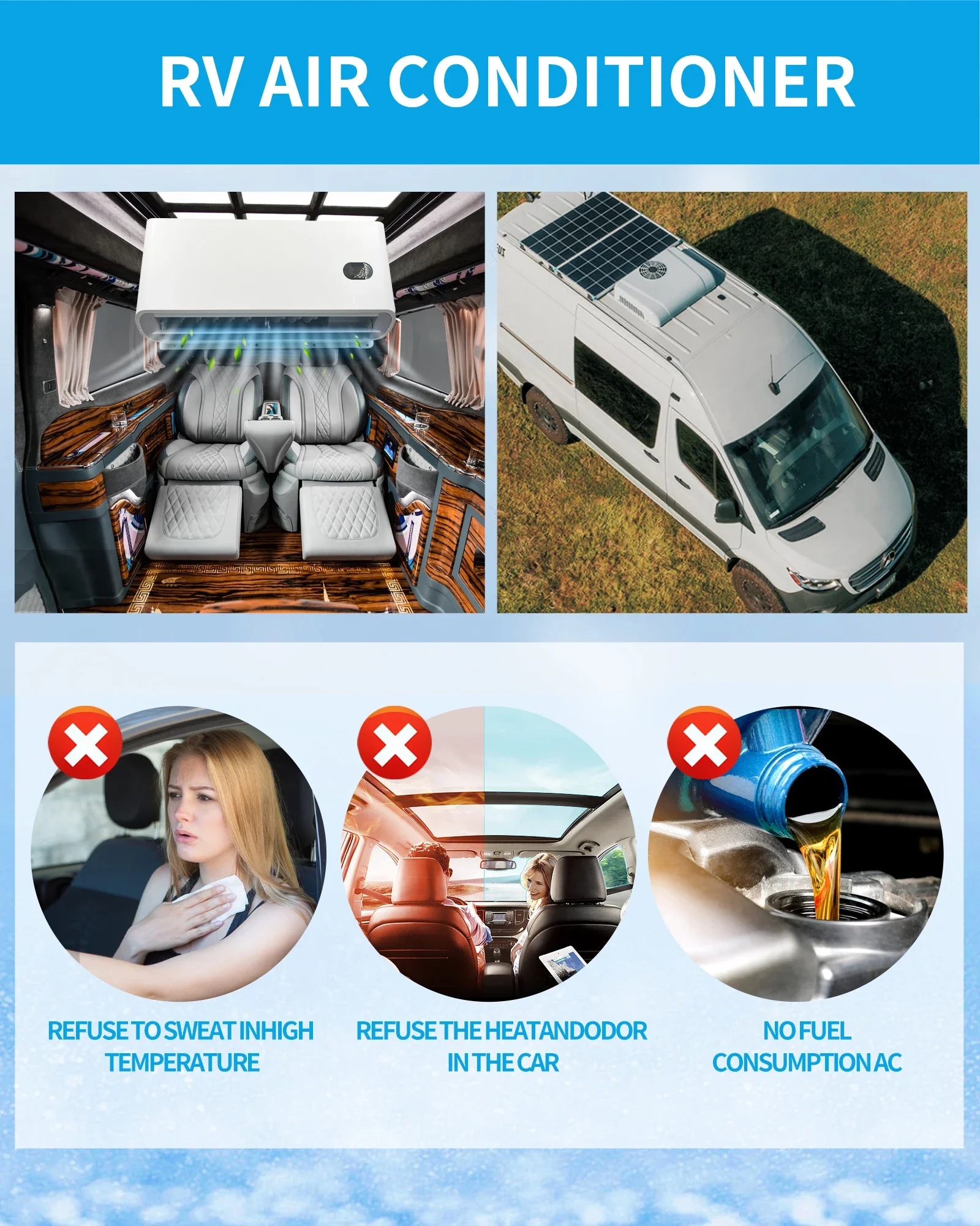 Air Conditioner Battery Powered For Trucks 12000 Btu Split Ac Fits Semi Truck Under Bench And Van Other Air Conditioning System