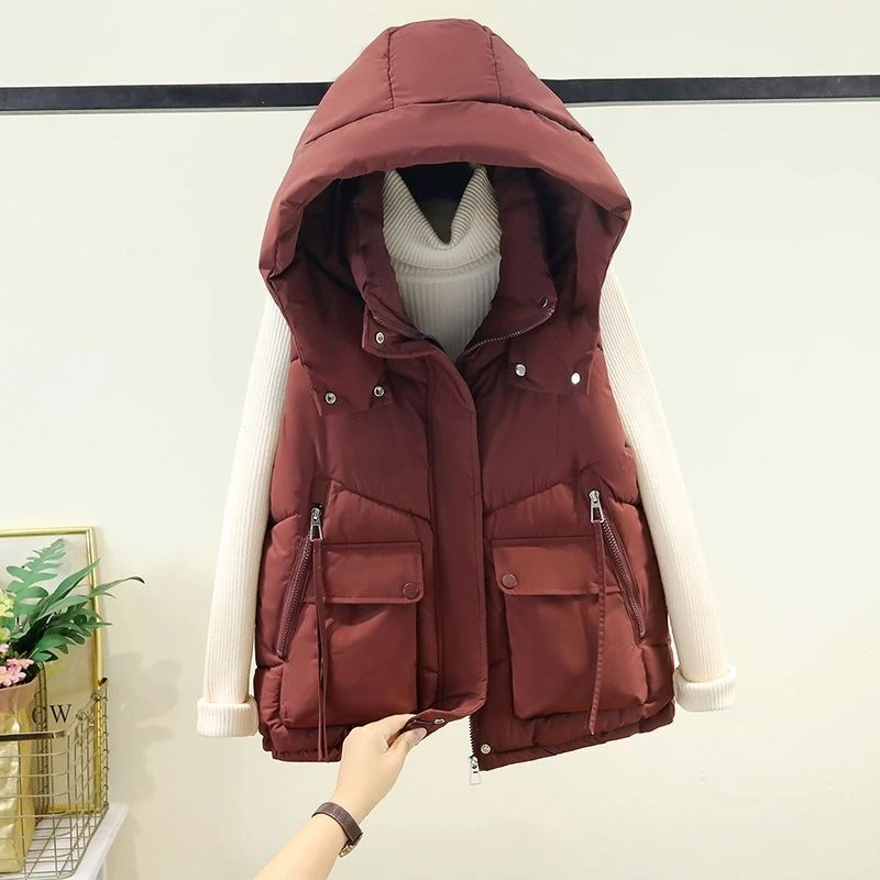 Safari Style Short New Moda Vest Trendy Hot Sell All-match Sleeveless Ropa Mujer Heavy Slim Western Style Casual Jackets
