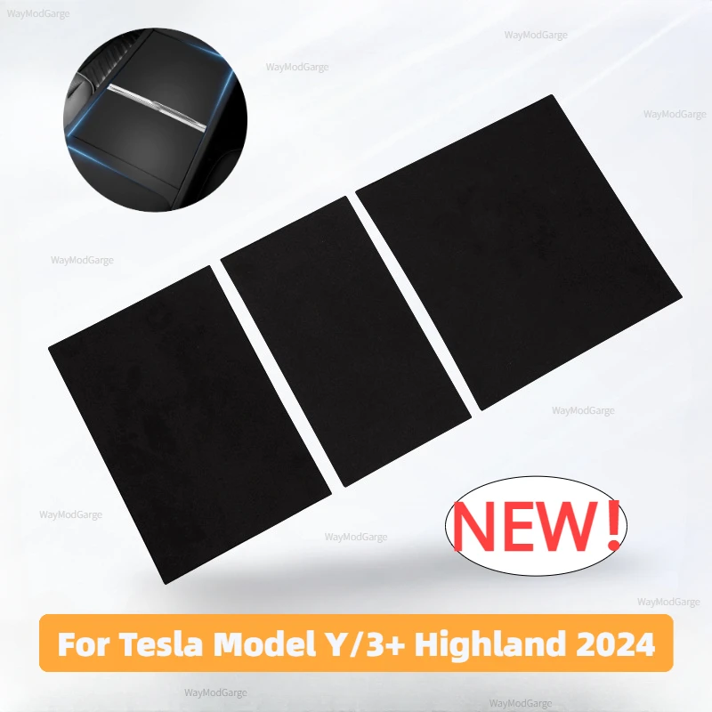 

Панель центральной консоли для Tesla Model 3 Highland 2024, модель Y, замшевая пленка, устойчивая к царапинам наклейка, защитная пленка, автомобильные аксессуары